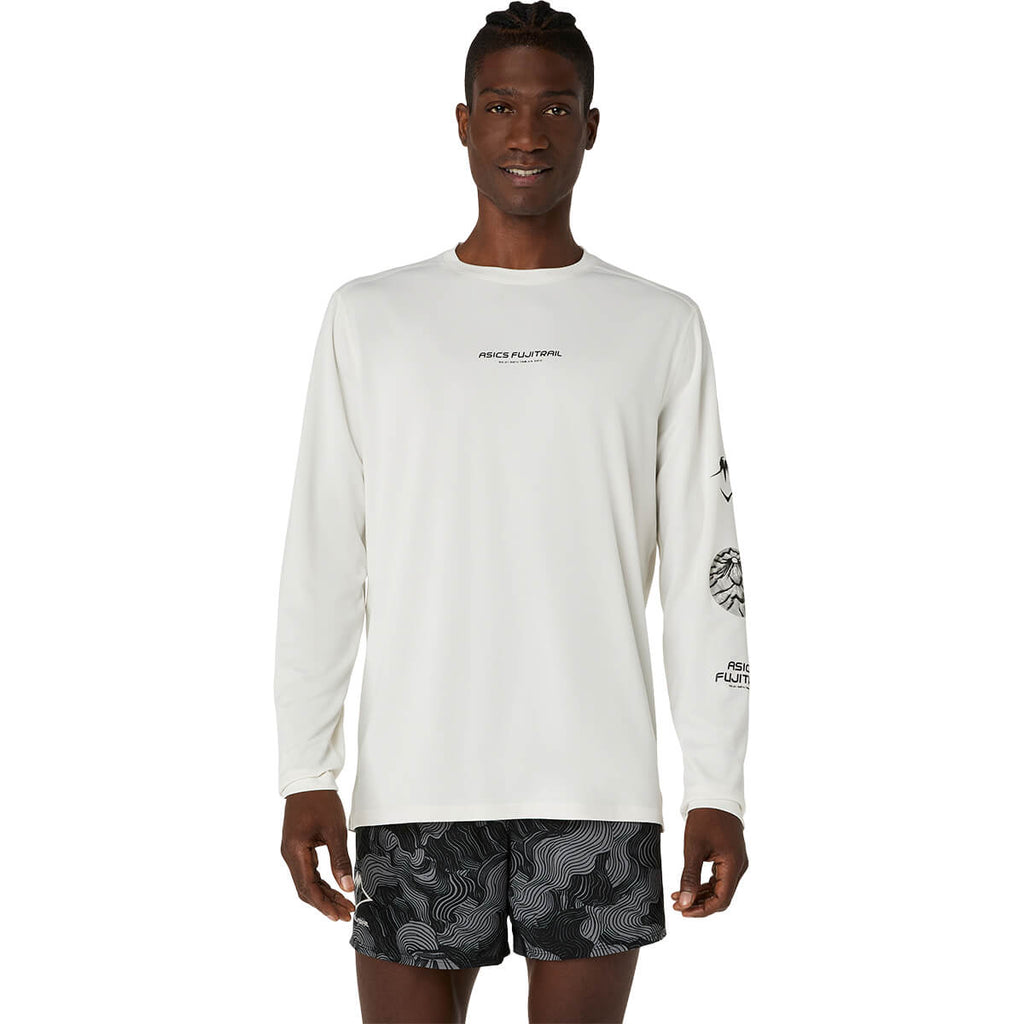 Cream front, on model