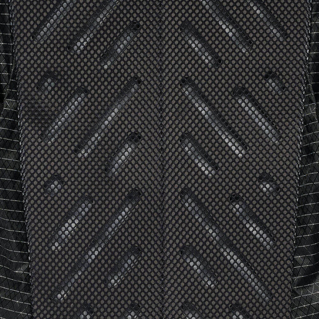 Black, back panel detail