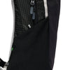 Black, side pocket and zip pull detail