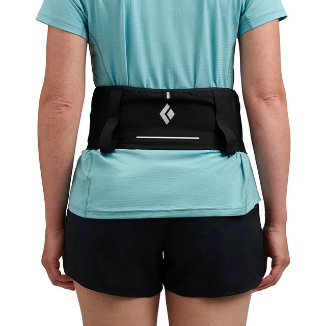 Black, back view, on female model