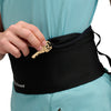 Black, key leash in use