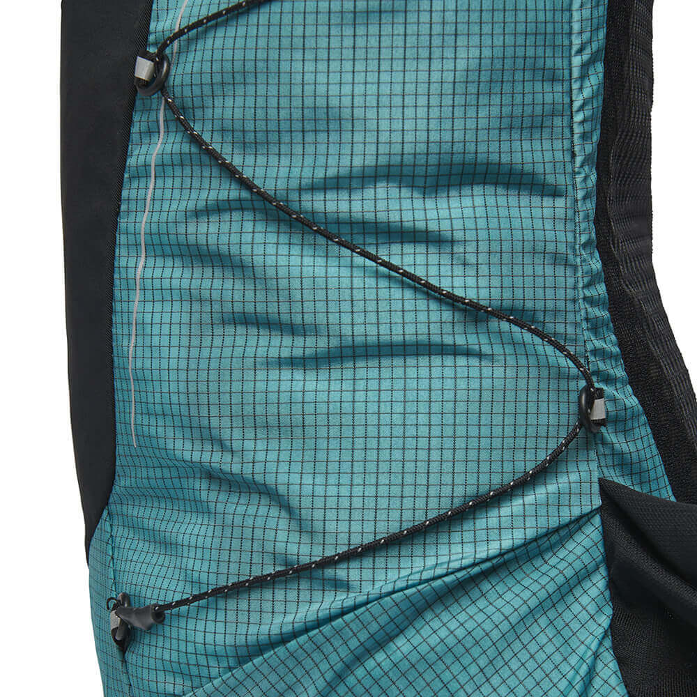 Dark Patina side detail showing compression cord
