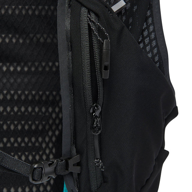 Dark Patina, zip-secure harness pocket detail