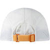 White back, cap tucked in