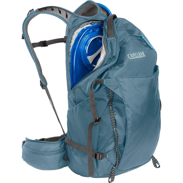 Crystal Blue, hydration pocket