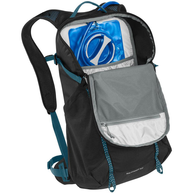 Black, interior showing hydration sleeve