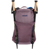 Dusty Purple, front view with trekking poles stowed