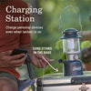 Doubles as a charging station, even when in use; cord stows in the base