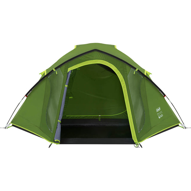 Front view, fly door open, inner door closed