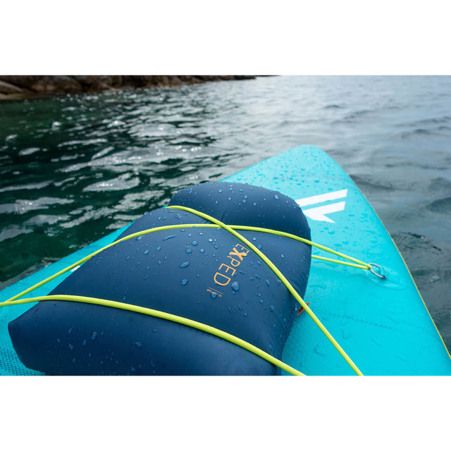 Navy, attached by bungee to water craft