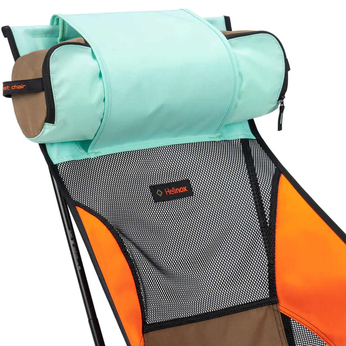 Mint Multi Block head rest with chair storage bag as pillow