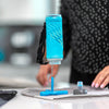 Bottle drying on brush as drying stand