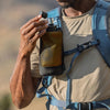 Golden Yellow, dust cover open and attched to pack harness