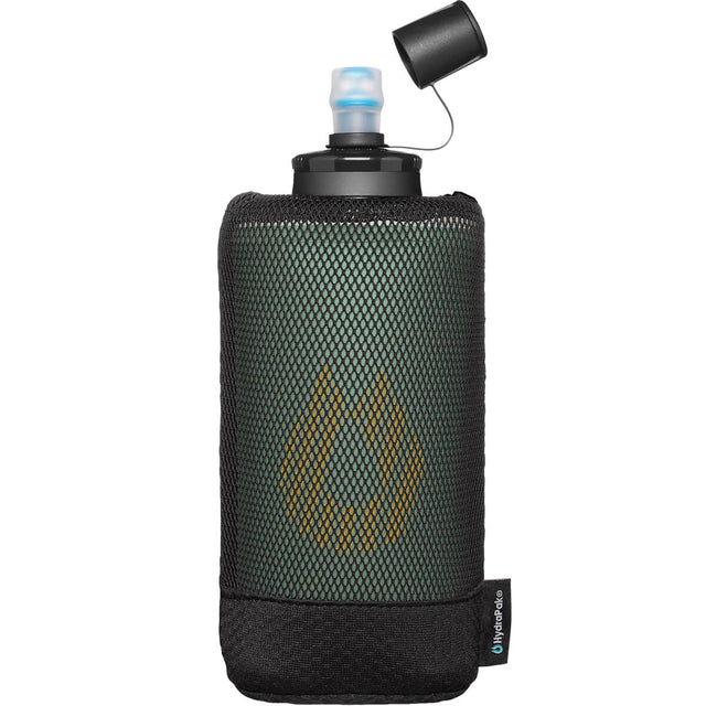 Sage Green, with dust cover open, in stretch mesh pouch