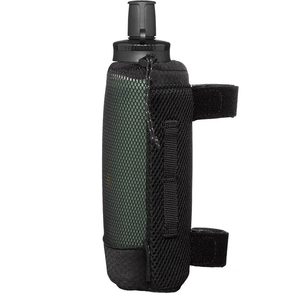 Sage Green side view, in stretch mesh pouch