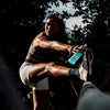 350ml version in hand of runner stretching leg out