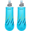 Malibu Blue, front view of both flasks