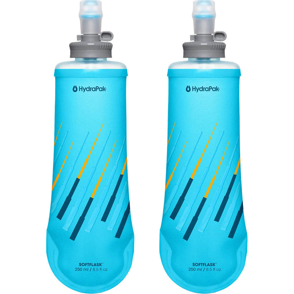 Malibu Blue, front view of both flasks