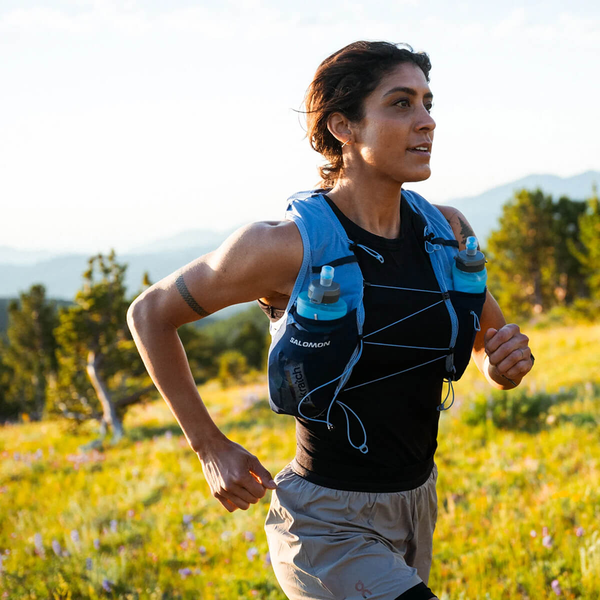 In use in running vest