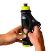525ml version inserting hand into strap