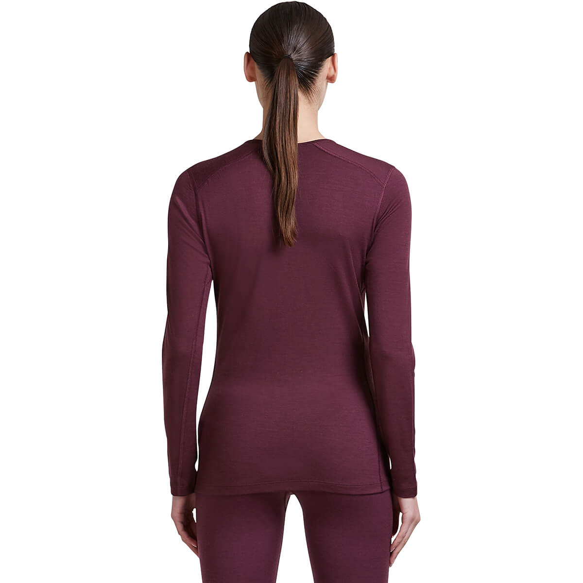 Dark Berry back, on model
