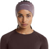 Grey Plum worn by female model, front view