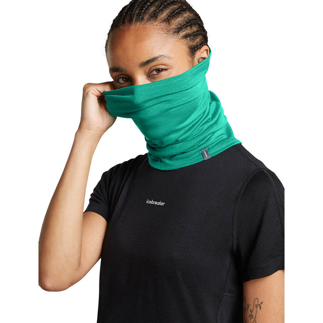 Fresh, being pulled over ears and nose by female model