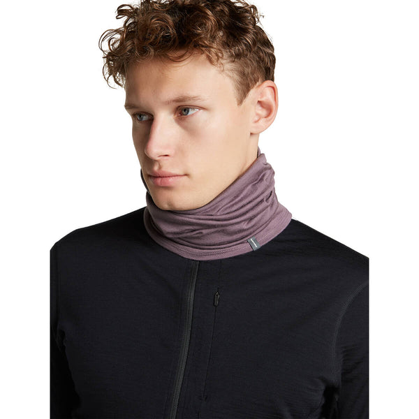 Grey Plum, worn by male model, 3/4 front view