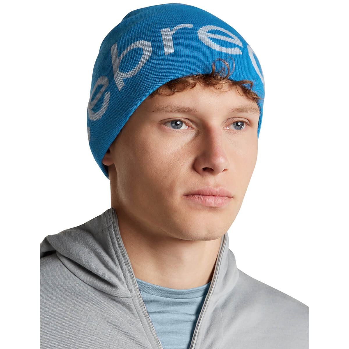 Lazurite/Zinc Blue worn by male model, 3/4 front view