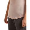 Pink Quartz 3/4 view of scooped hem
