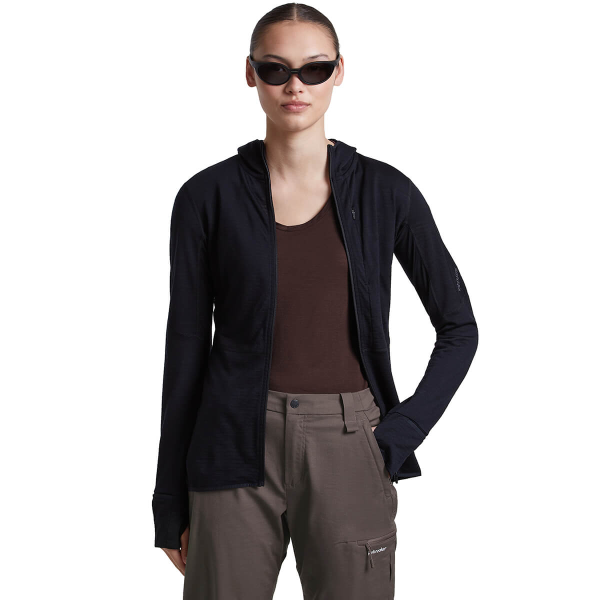 Bittersweet worn under open jacket