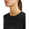 Black, 3/4 view of neckline
