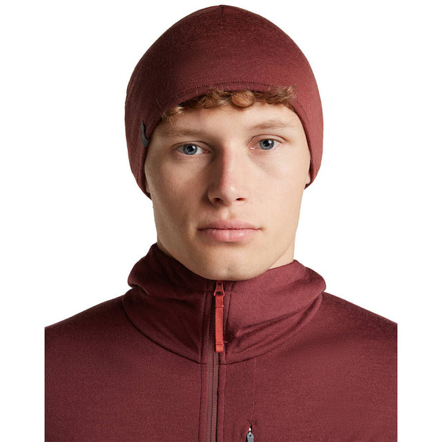 Agate/Port reversed, on male model, front view