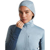 Dawn/Zinc Blue, hood up, mostly front view