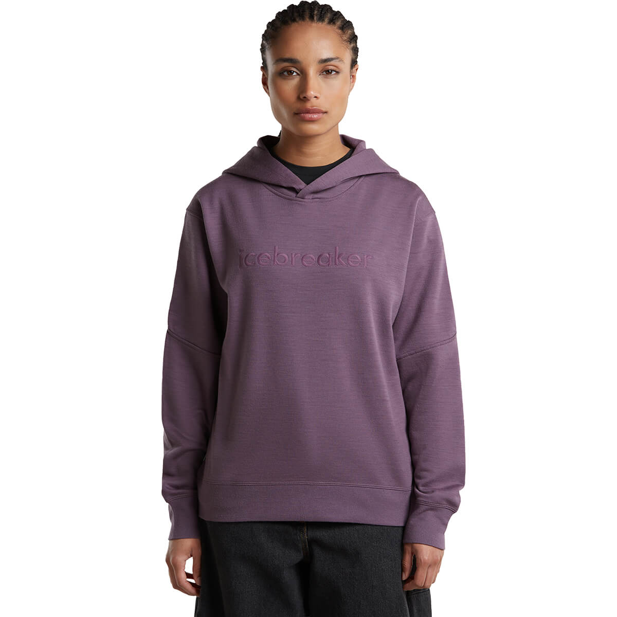 Grey Plum on model