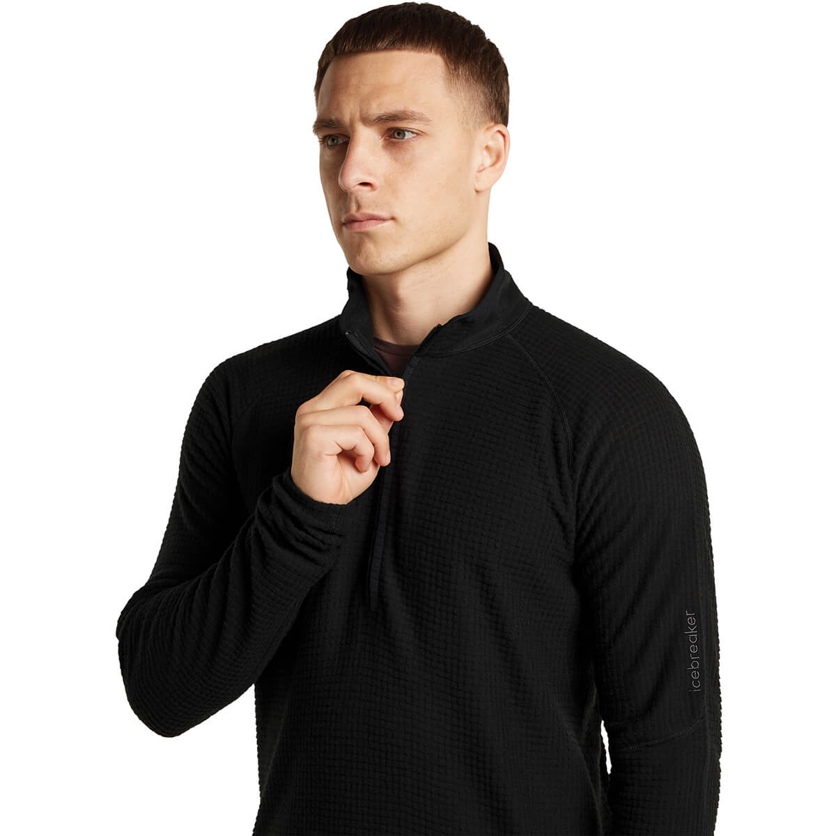 Black, unzipping zip detail