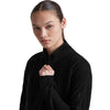 Black, unzipping zip detail