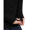 Black, thumbloop cuffs