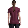 Dk Berry/Grey Pum back, on model