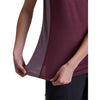 Dk Berry/Grey Pum, side panel and fabric detail