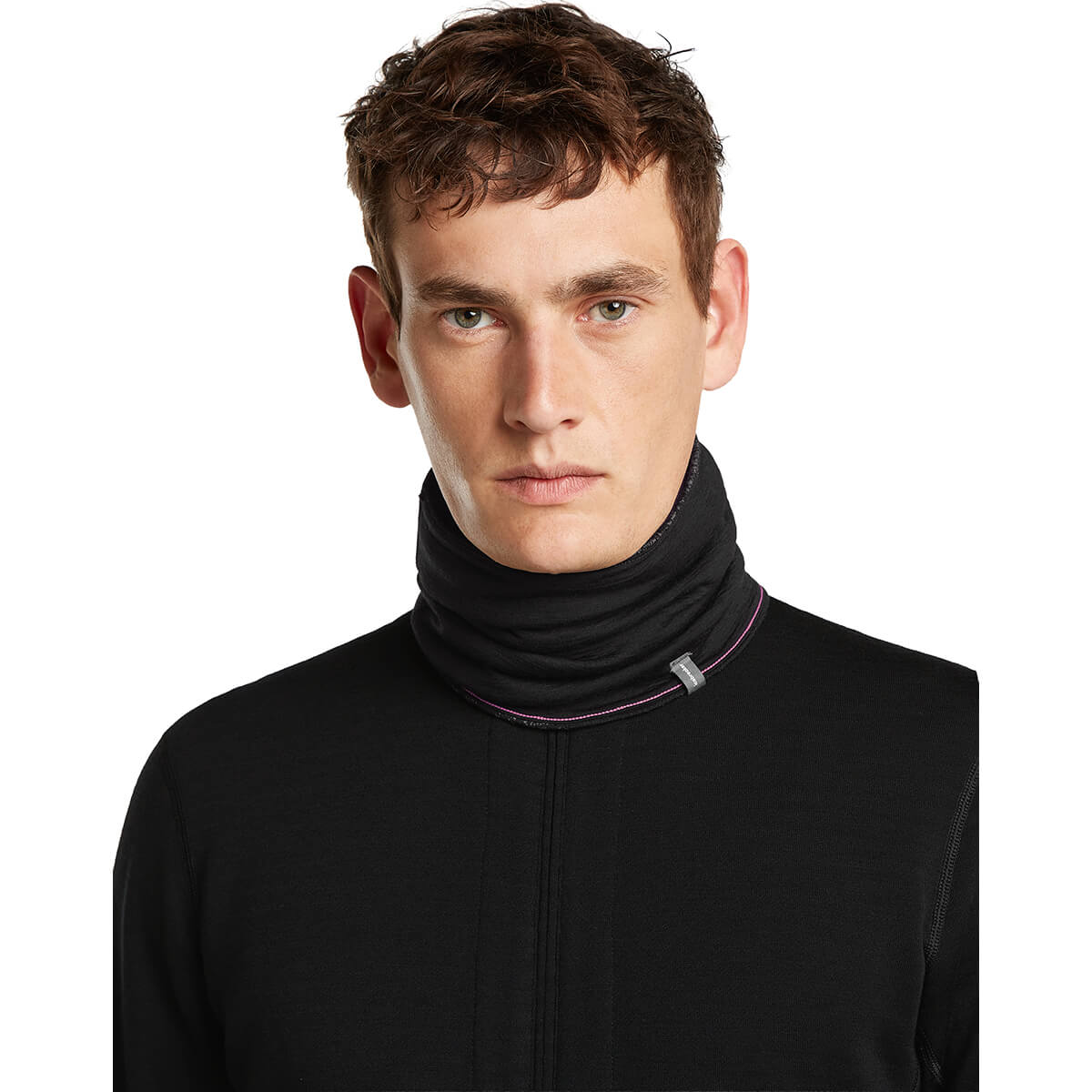 Black/Obsidian reversed, on male model, front view
