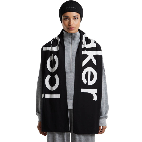 Black/Ecru Heather worn by female model