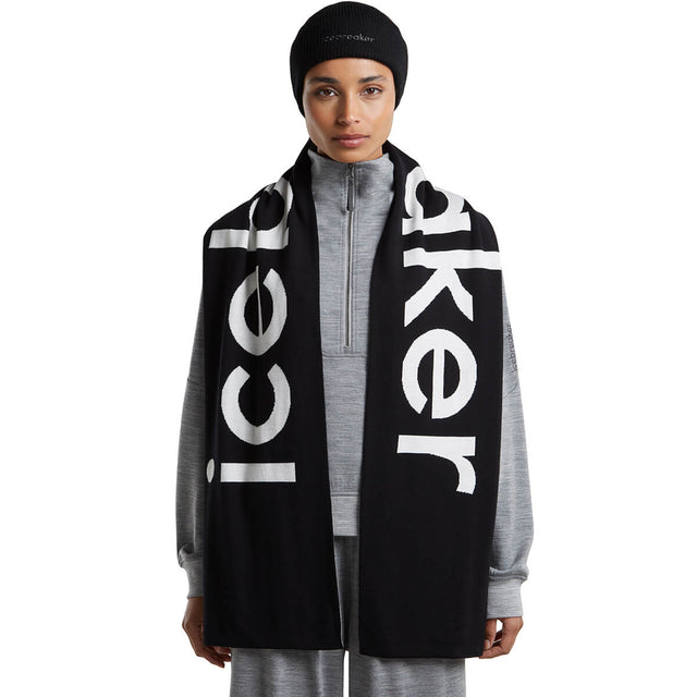 Black/Ecru Heather worn by female model
