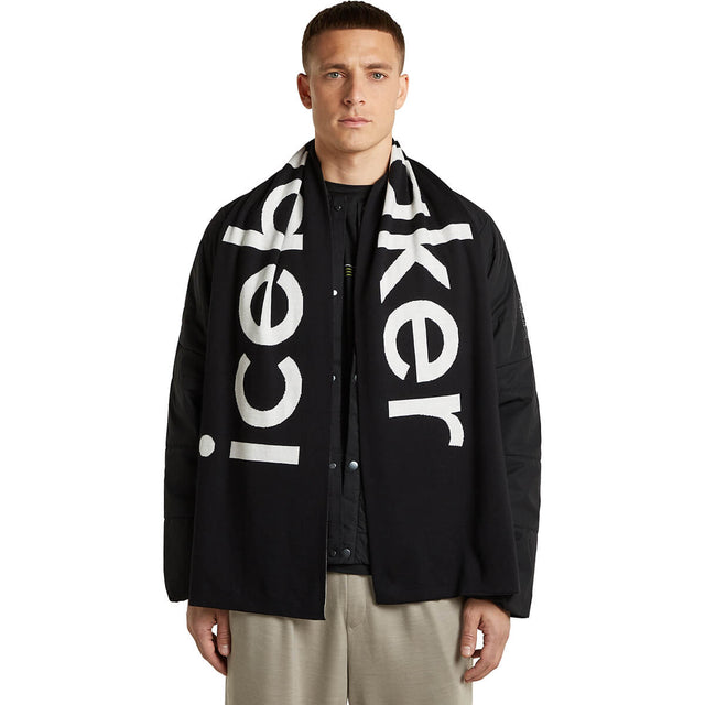 Black/Ecru Heather worn by male model