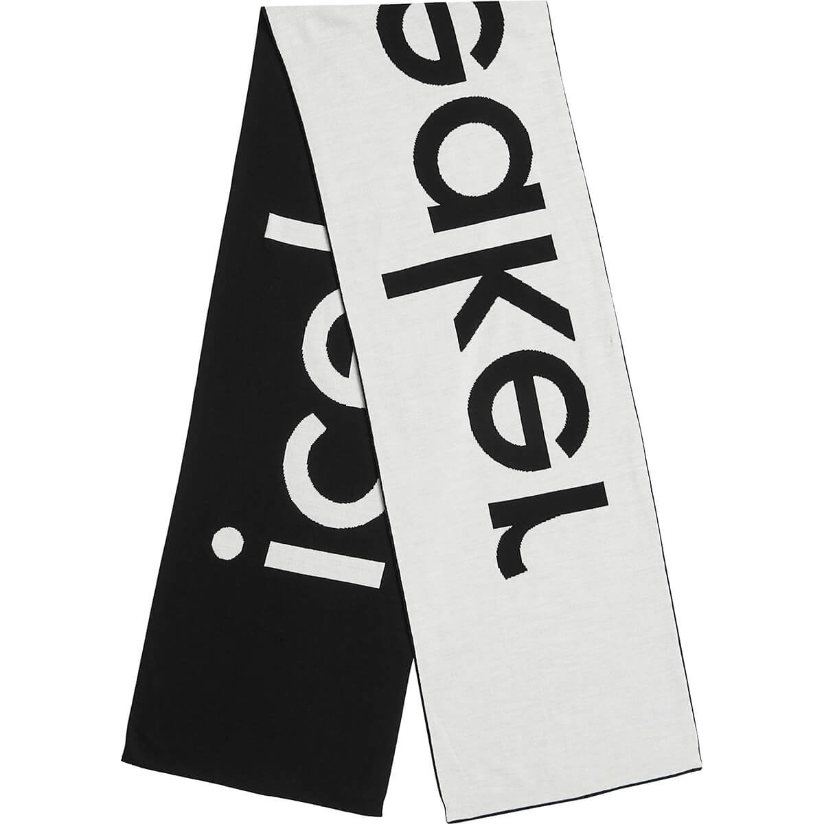Black/Ecru Heather shown folded to show both back and front