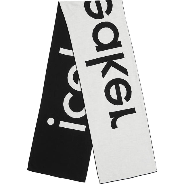 Black/Ecru Heather shown folded to show both back and front