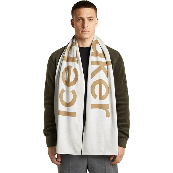 Ecru Heather/Cumin worn by male model