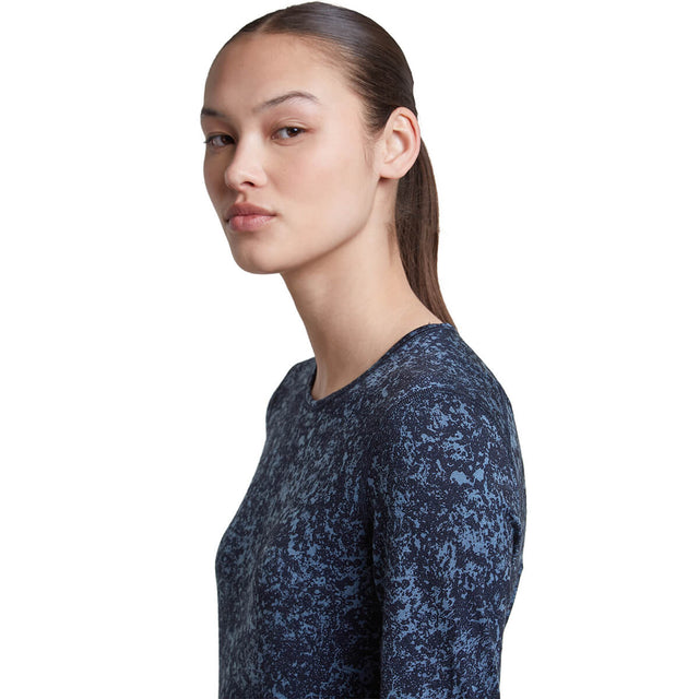 Midnight Navy/Dawn showing logo on left sleeve