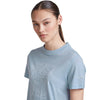 Zinc Blue, front hem tucked into