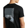 Black, back graphic detail, 3/4 view